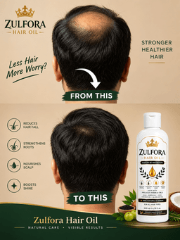 Zulfora Hair Oil – 100% Natural & Herbal Hair Oil | 200ml 1