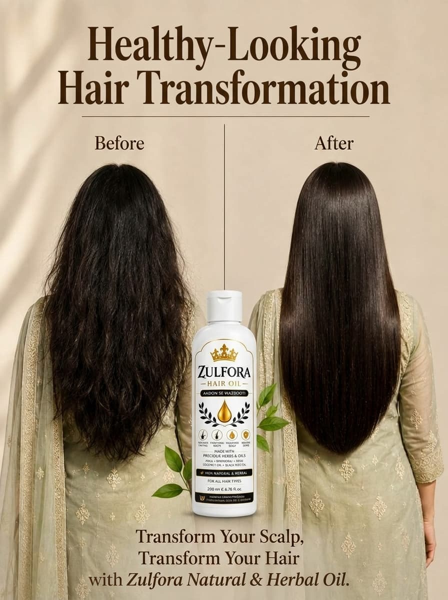Zulfora Hair Oil – 100% Natural & Herbal Hair Oil | 200ml